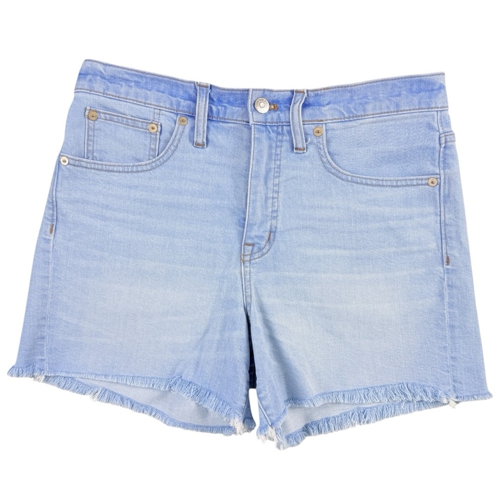 Madewell Light Blue Jean Shorts Size 28 Frayed Hem Denim